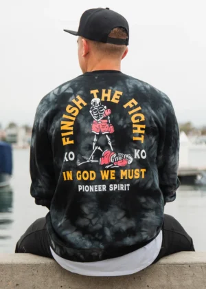 Finish The Fight Tie Dye Sweatshirt